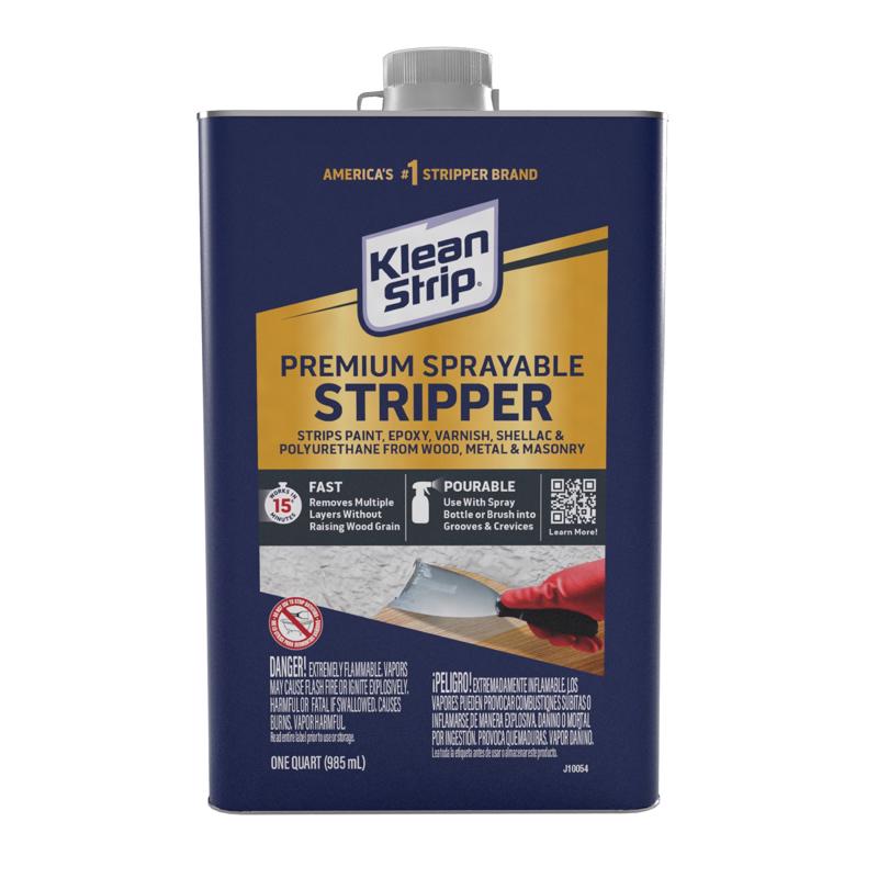 Klean Strip Premium Sprayable Fast Paint and Varnish Stripper 1 qt QKSS251SC, Pack of 4
