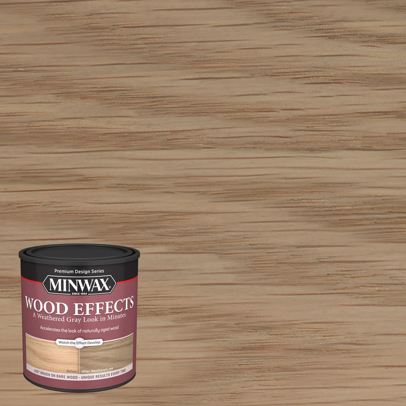 Minwax Wood Effects Semi-Transparent Weathered Gray Weathered Wood Accelerator 1 qt 402140000, Pack of 4