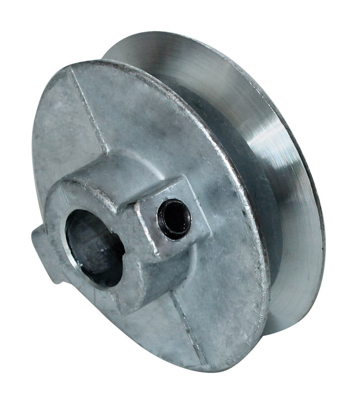 Chicago Die Cast 5 in. D X 5/8 in. D Zinc Single V-Grooved Pulley 500A6