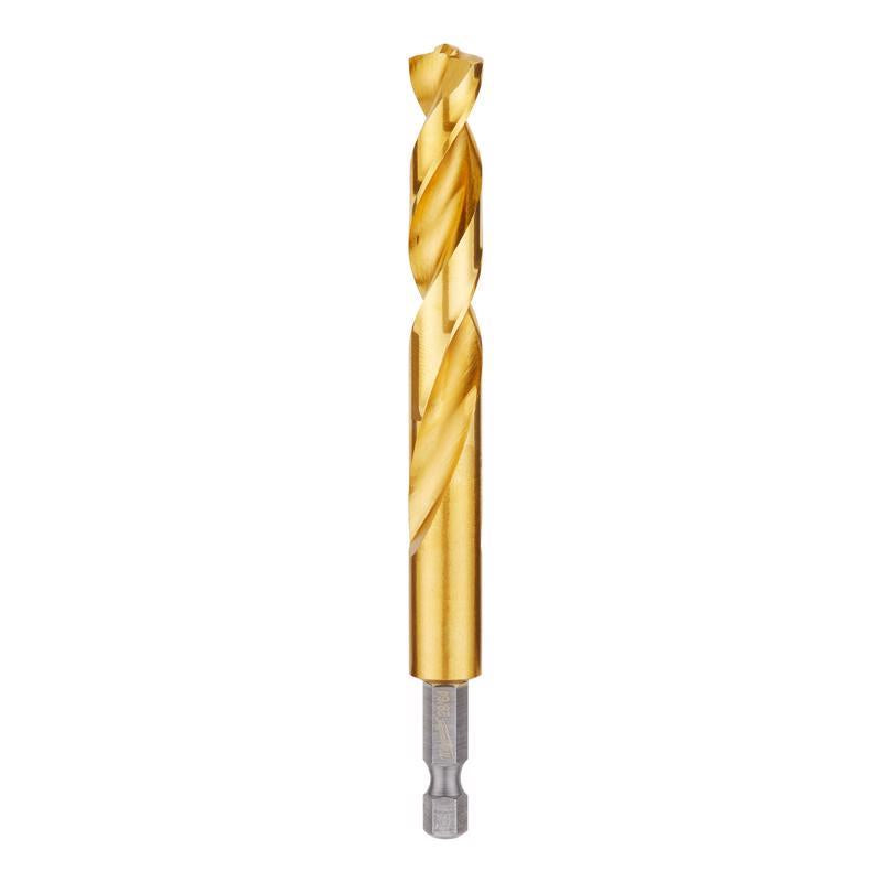 Milwaukee Shockwave 29/64 in. Titanium Red Helix Drill Bit Hex Shank 48-89-4626 1 pc
