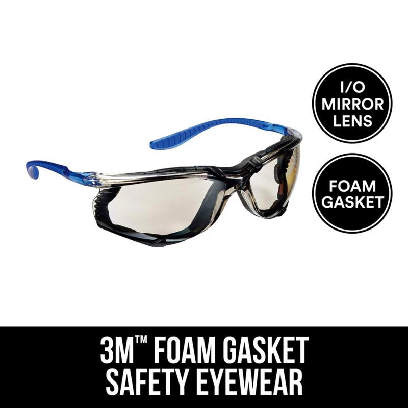 3M Anti-Fog Safety Glasses Black/Blue Frame 47200-HZ6-NA 1 pc