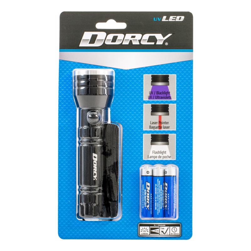 Dorcy Active Series 35 lm Black LED Cell Flashlight AAA Battery 414026