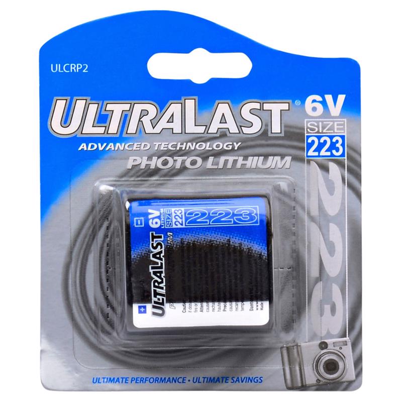 UltraLast Lithium 223 6 V 1300 mAh Camera Battery ULCRP2 1 pk