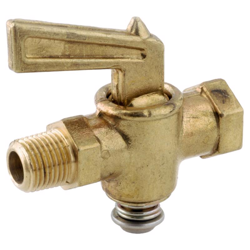Anderson Metals Brass Pipe Valve, 1/4 in. MIP x 1/4 in. FIP, 59235-04AH, Pack of 5
