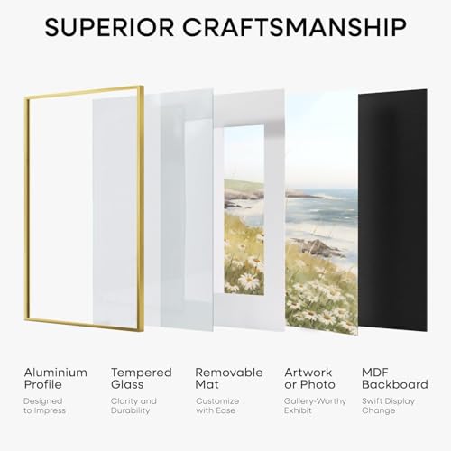 6x6 Gold Picture Frame (3 Count)