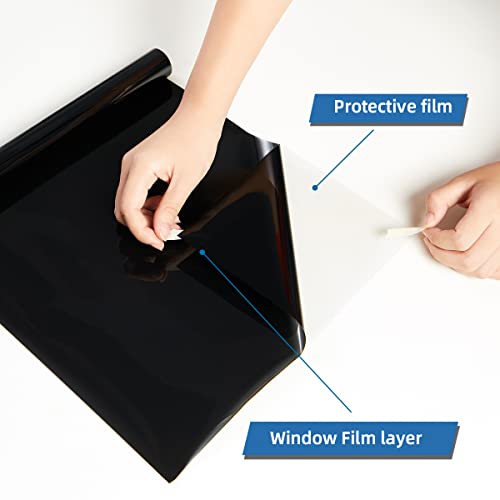 Blackout Window Privacy Film with Tools