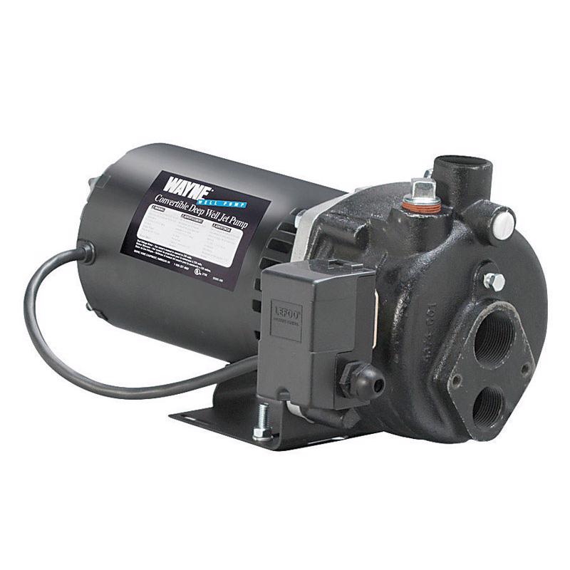 Wayne 1/2 HP 900 gph Cast Iron Convertible Jet Well Pump CWS50
