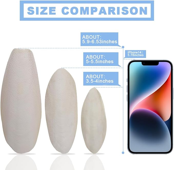 Jmxu's 3.5"-4" Cuttlebone for Birds Parakeets, Cuddle Bone with Metal Clip, Cuttlefish Bone for Sharp Beaks, Natural Birds Calcium for Parrots Cockatiels Tortoises, 4 Pcs