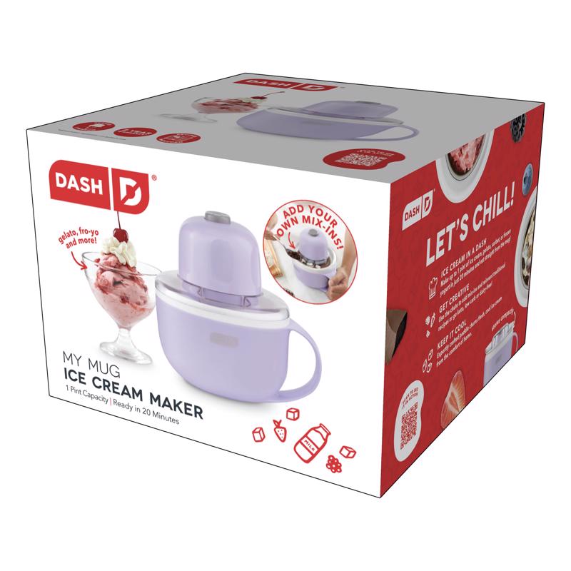 Dash Lilac 0.5 qt Ice Cream Maker 7 in. H X 6 in. W X 7 in. L DMIC100GBLA04
