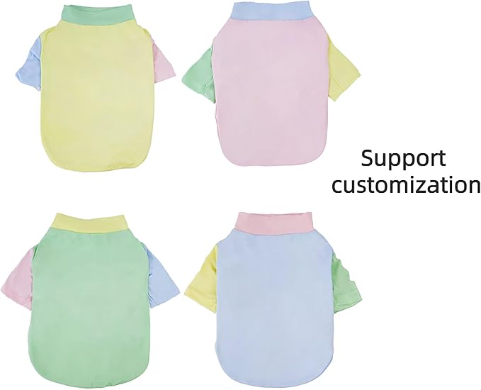 Custom Dog Birthday Shirt,Personalized Pet Apparel Print with Name Age Number,Pet Birthday Outfit,Lightweight Breathable Cotton Vest for Small Medium Large Dogs Cat (Dopamine Green, Medium)
