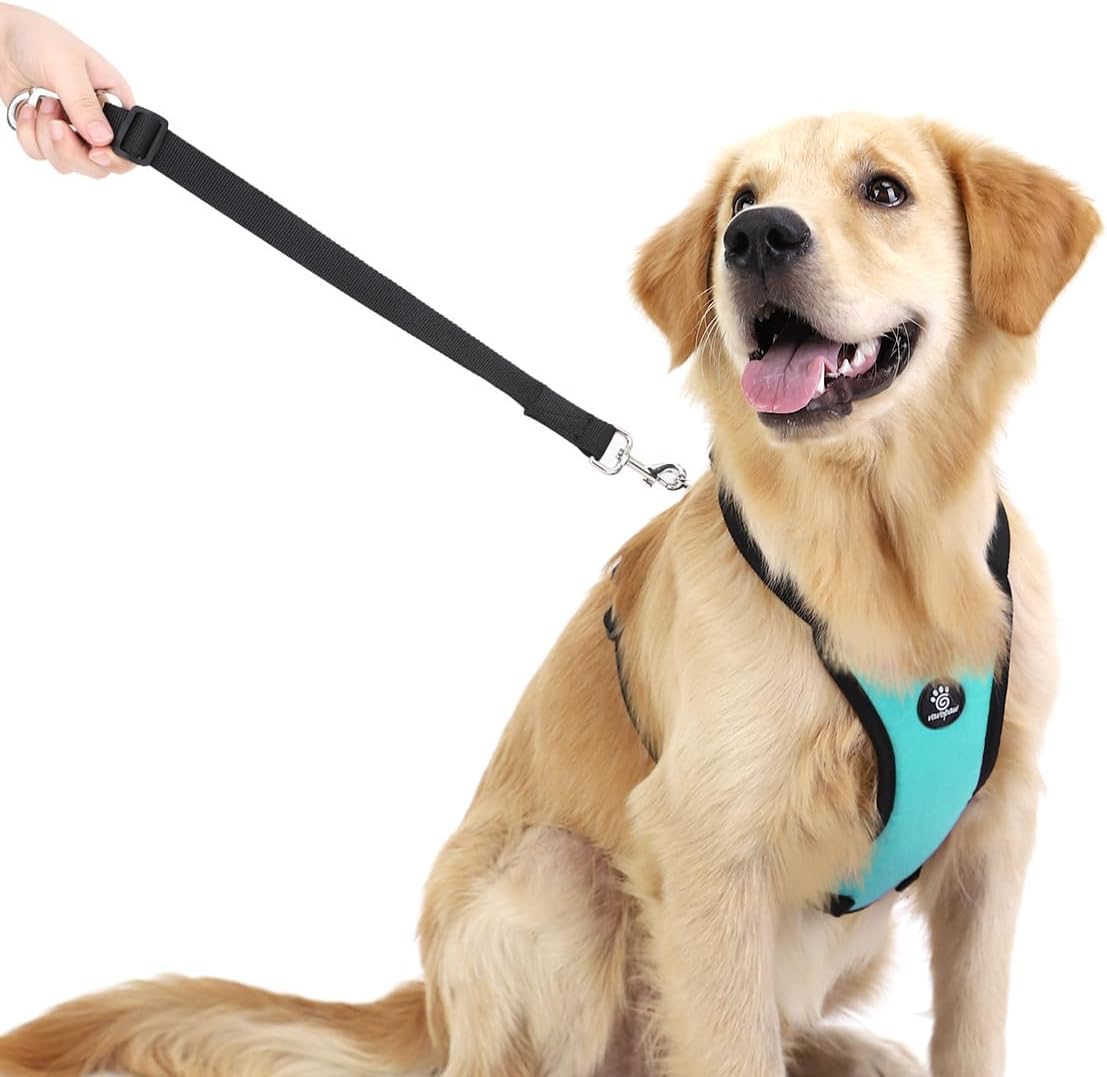 Dog Seat Belt, Safety Vest Dog Car Harness with Adjustable Buckle Dog Seat Belt for Vehicle Nylon Pet Safety Seat Belts Heavy Duty(XL, Blue)