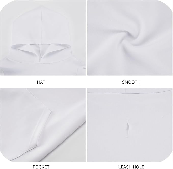 Christmas Gingerbread Men Hoodie,Christmas Cosplay Dog Clothes with Pocket and Hat Winter Clothes Sweaters Large