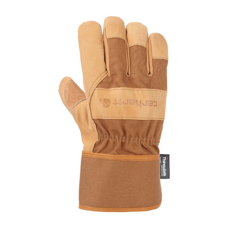 Carhartt Men's Indoor/Outdoor Work Gloves Brown M 1 pair GW0513MBROWN-M
