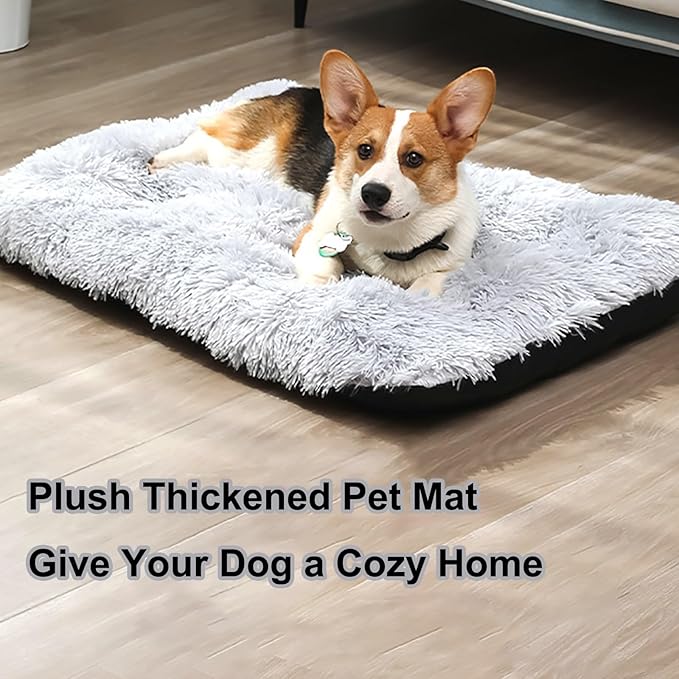 Dog Crate Mat, Dog Bed for Large Dogs, Comfy Fluffy Kennel Pad Anti-Slip for Dog beds & Furniture, Quilted Dog Bed for Pets for Medium/Small Dogs Cats (Color : A1, Size : 36x25)