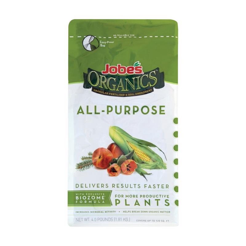 Jobe's Organic Granules All Purpose Plant Food 4 lb 09526NA
