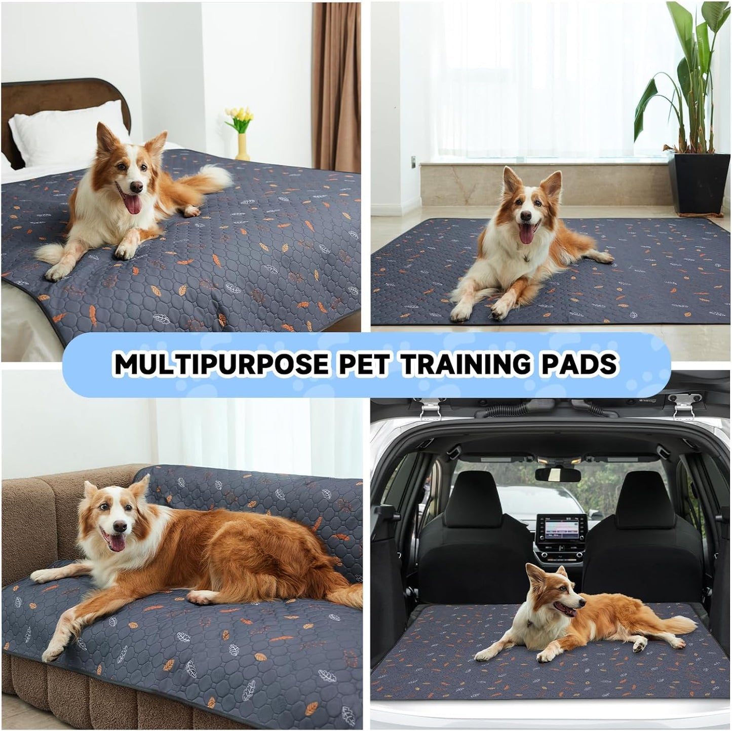 Sunheir 2 Pack Washable Guinea Pig Pee Pads, 24" x 48" Waterproof Reusable Guinea Pig Cage Liners, Absorbent Bedding Training Mat for Small Animal Guinea Pigs Rabbit Bunny Hamster - Green