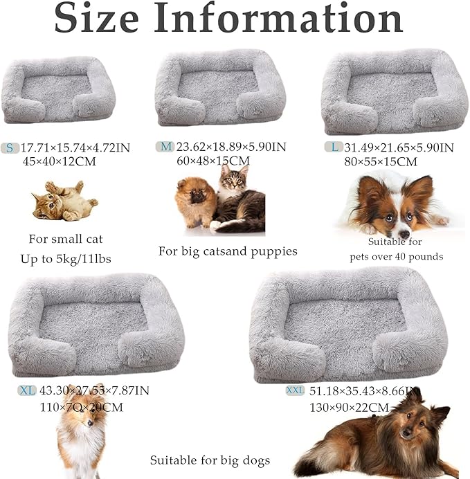 Dog Beds Medium Large Size Dog, Calming Dog Bed with Removable Washable Cover, Waterproof Lining and Nonskid Bottom(Grass Green,M)