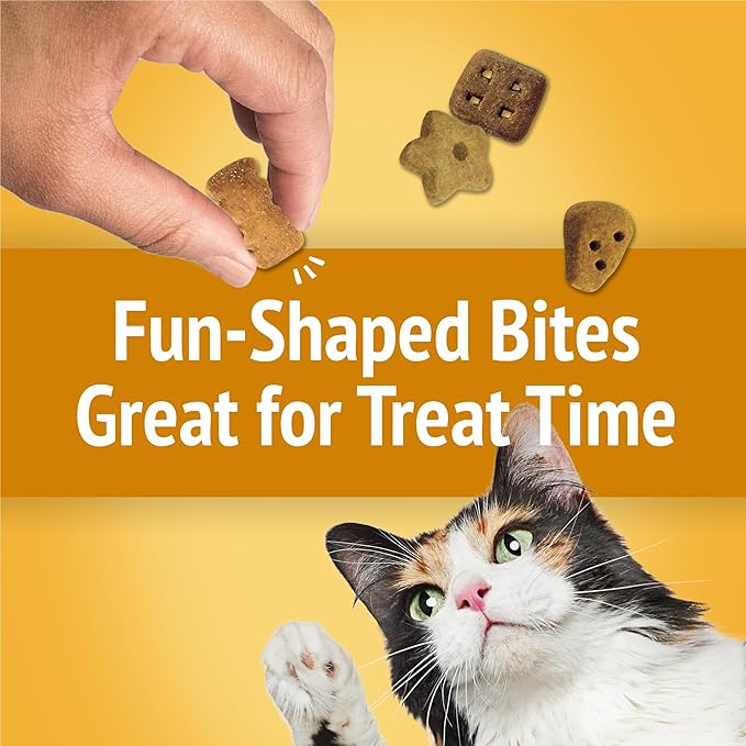 Purina Friskies Cat Treats, Party Mix Cheezy Craze Crunch - (Pack of 10) 2.1 oz. Pouches
