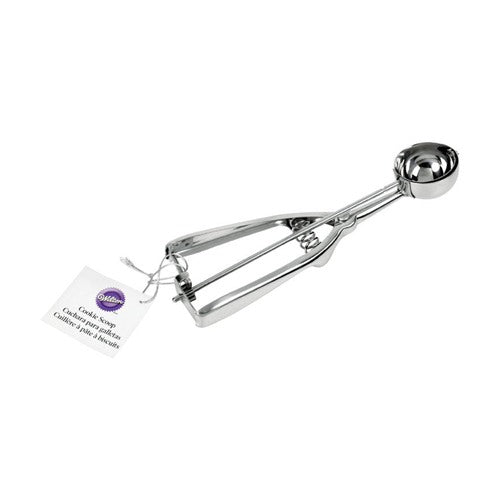 Wilton Silver Stainless Steel Cookie Scoop 0.66 oz 191007351, Pack of 6