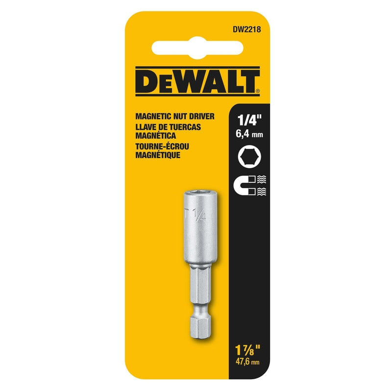 DeWalt 1/4 in. X 1-7/8 in. L Nut Driver Heat-Treated Steel DW2218 1 pc