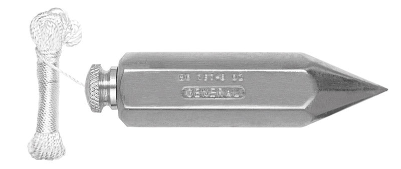 General 12 oz Steel Plumb Bob 4.5 in. L 790-12 1 pc