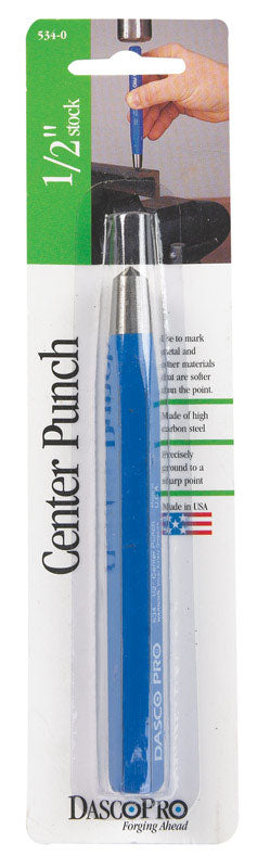 Dasco Pro 1/2 in. High Carbon Steel Center Punch 5-1/2 in. L 534-0 1 pc