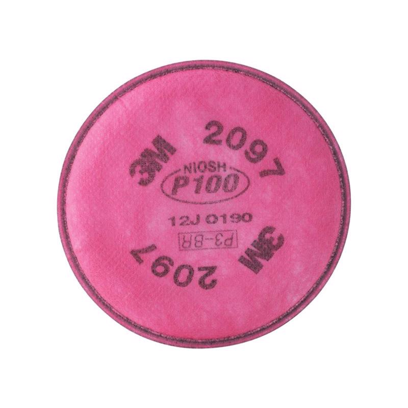 3M P100 Respirator Mask Replacement Filter Pink 2097 2 pc