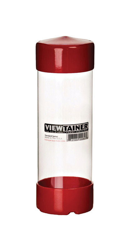 Viewtainer 3 in. W X 8 in. H Slit Top Container Plastic Red CC27508, Pack of 15
