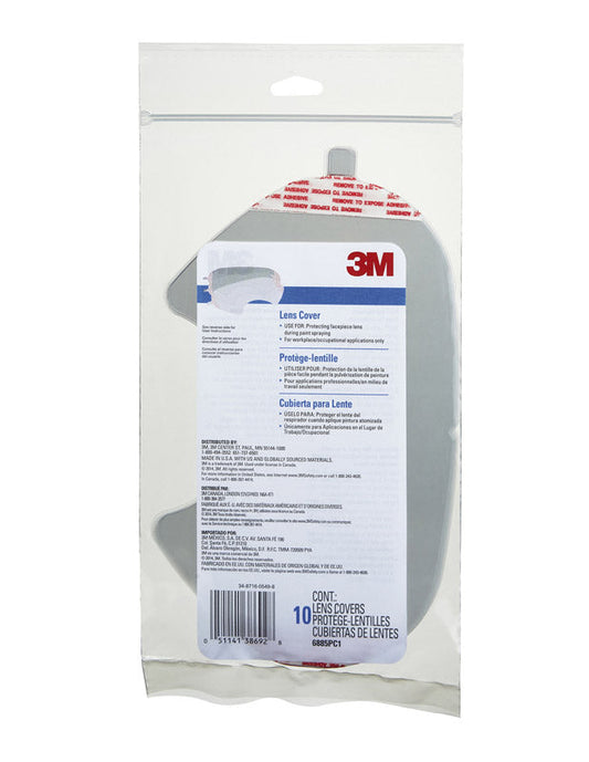 3M Face Shield Lens Cover Clear Lens 6885P10-C 10 pc