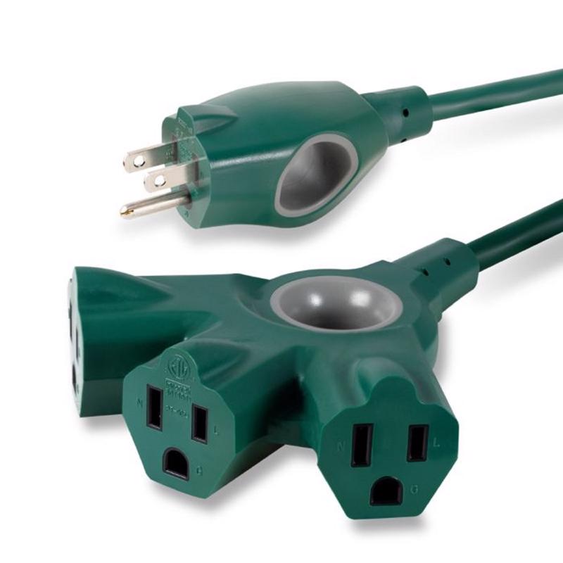 Jasco Philips Indoor or Outdoor 25 ft. L Green Extension Cord 16/3 SPC6253ZG/37-T1
