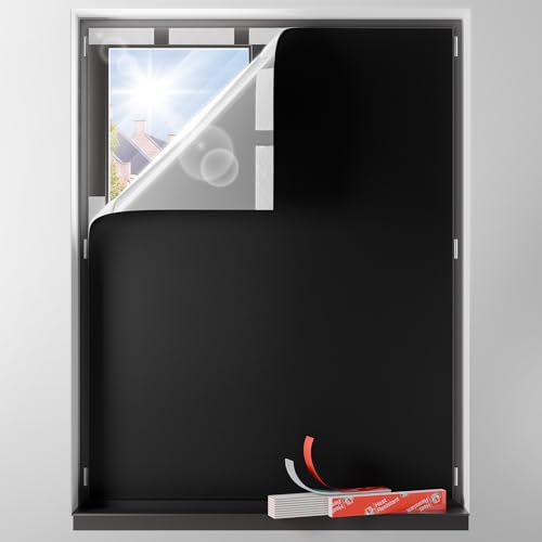 Blackout Curtains Portable 72”x96” No Drill Black Out Window Cover