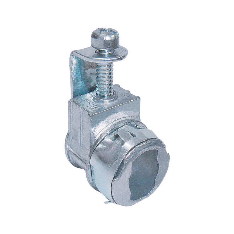Sigma Engineered Solutions Snap Lock 3/8 in. D Die-Cast Zinc Saddle Connector For AC, MC and NM 49504 1 pk