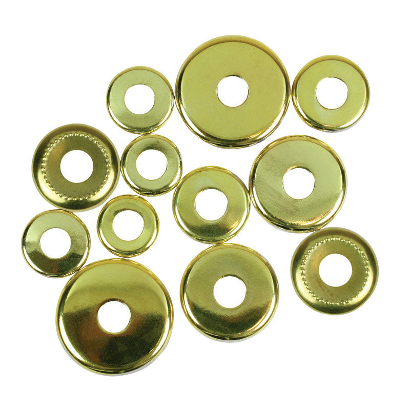 Jandorf Check Rings, Brass Finish, 60140 12 Pack