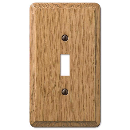 Amerelle Contemporary Brown 1 gang Wood Toggle Wall Plate 901TL 1 pk