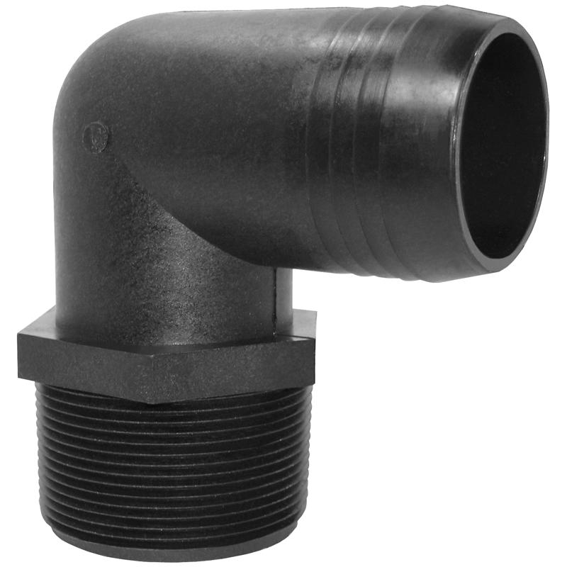 Green Leaf Polypropylene 3/4 in. x 3/4 in. Hose Elbow EL3434PBG1 1 pk