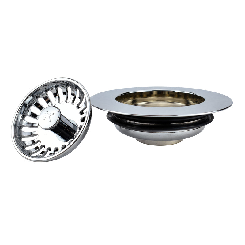 Keeney 4-1/2 in. D Polished Strainer and Stopper Topper K5451