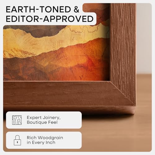 8x24 Brown Oak Panoramic Picture Frame (2 Count)