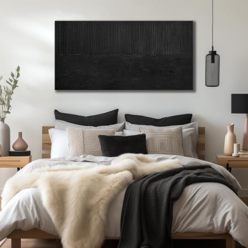 Abstract Painting Wall Art for Living Room Minimalist Wall Decor for Bedroom Black Wall Art for Bathroom 20 x 40 Inch