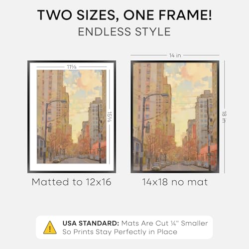 14x18 Black Picture Frame (3 Count)