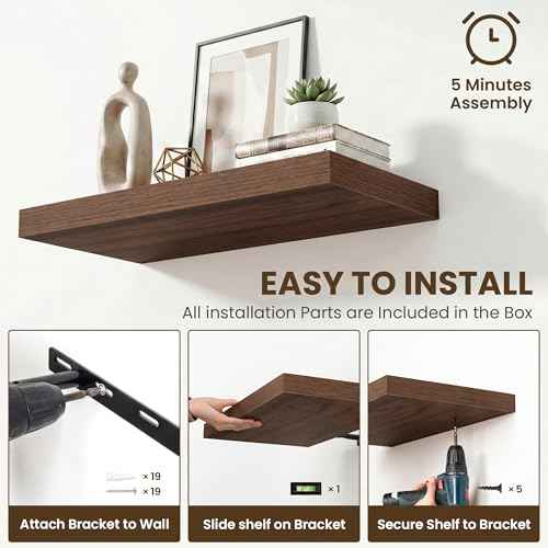 48 Inch Floating Shelves for Wall Set of 1