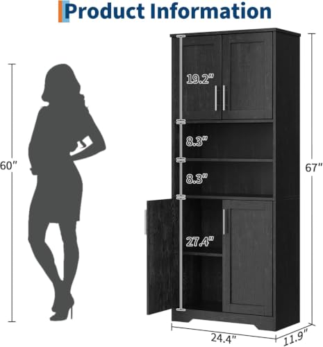 72'' Tall Kitchen Pantry Cabinet