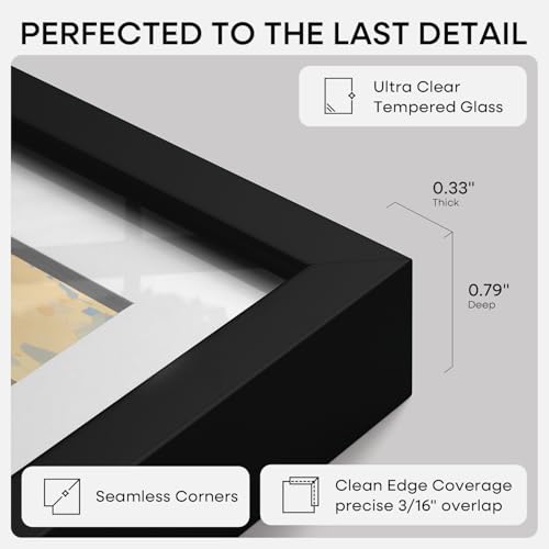 14x18 Black Picture Frame (3 Count)