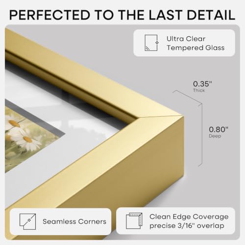 6x6 Gold Picture Frame (3 Count)