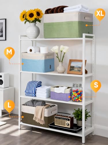 2 Pack Fabric Closet Storage Bins for Shelves (2 Count)