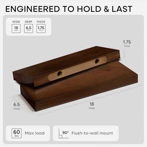 18 Inch Floating Shelves (4 Count)