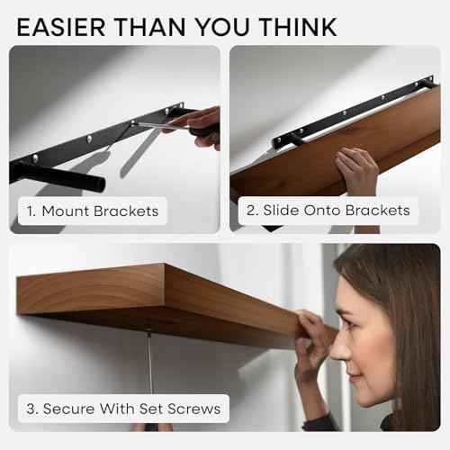 18 Inch Floating Shelves (4 Count)