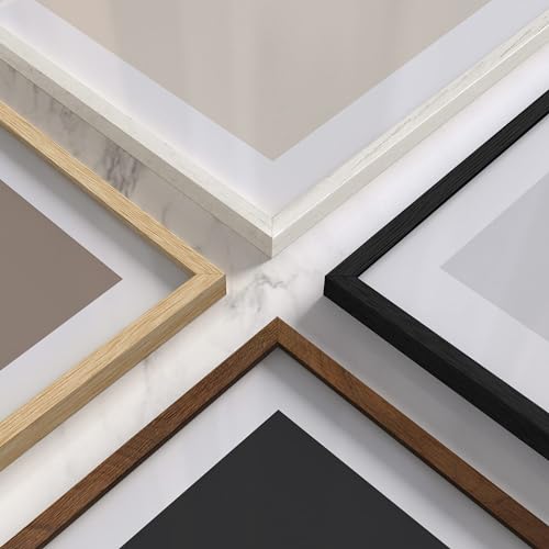 11x17 Walnut Oak Wood Picture Frames Set of 25 (25 Count)