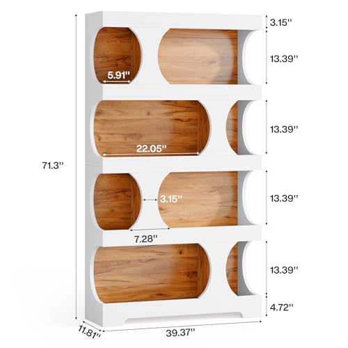 71" Tall Bookcase Set of 2