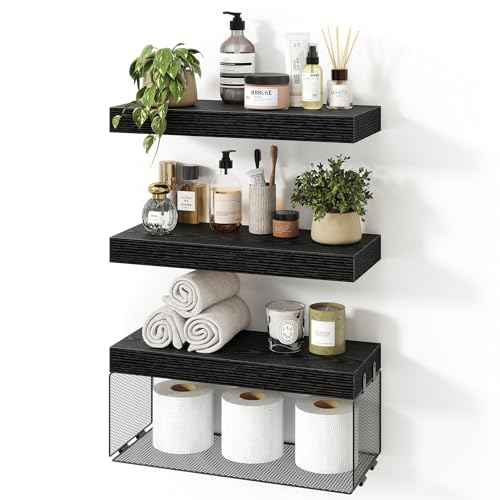 Bathroom Floating Shelves for Wall (3 Count)