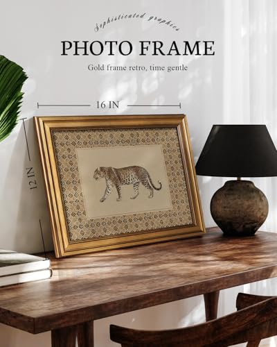 Vintage Gold Framed Wall Art for Living Room
